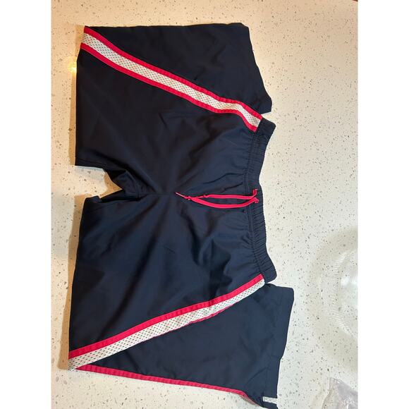 Nike Track Pants Blue w/ Pink Stripe - Child Size Small - Picture 1 of 6